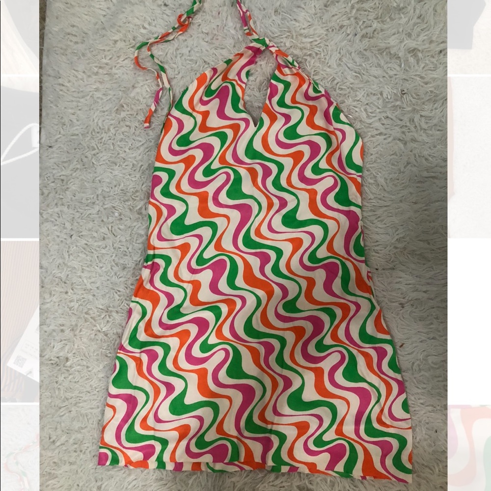 NWT Zara halter neck dress